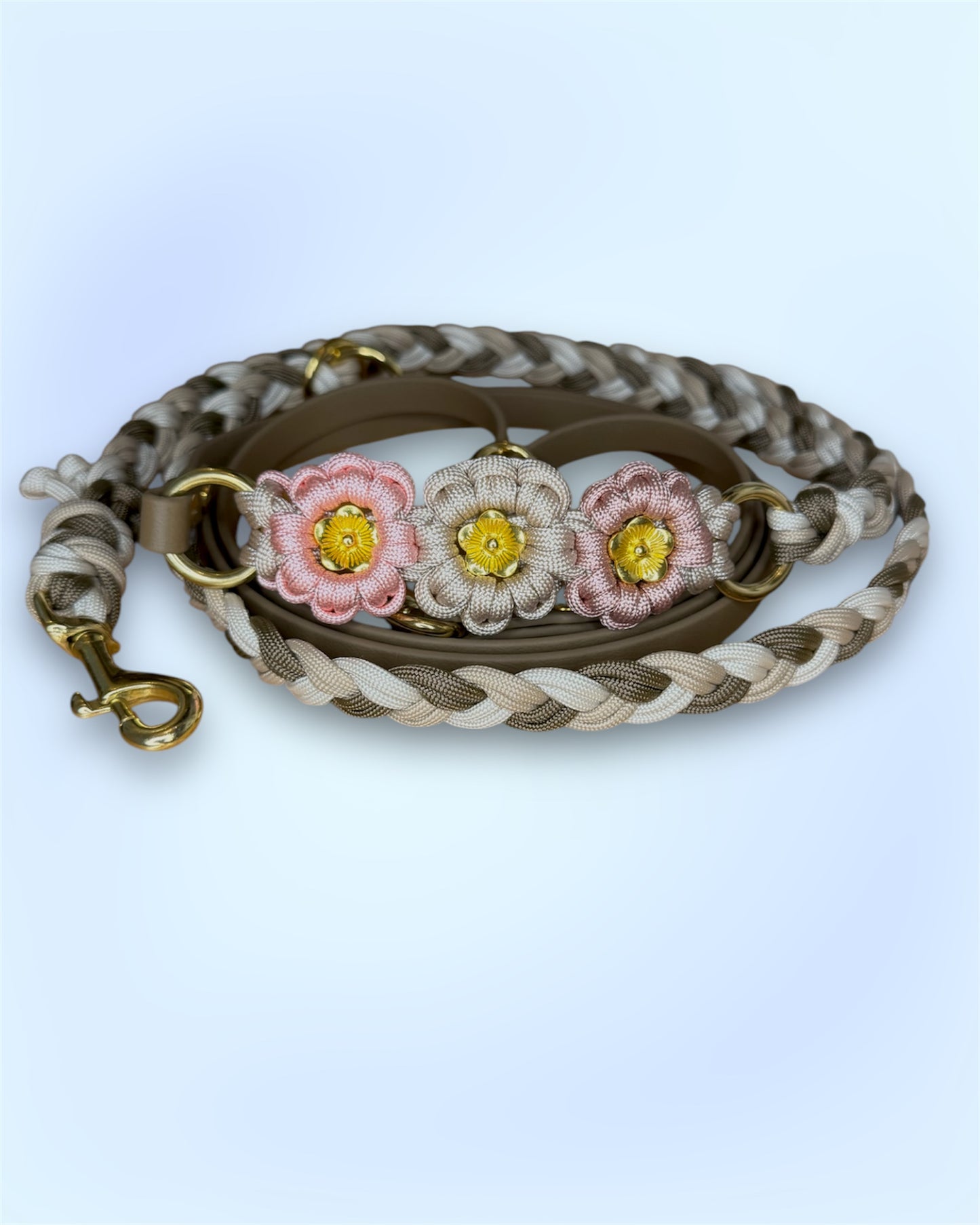 Handsfree Leine „Good Vibes Fleur“