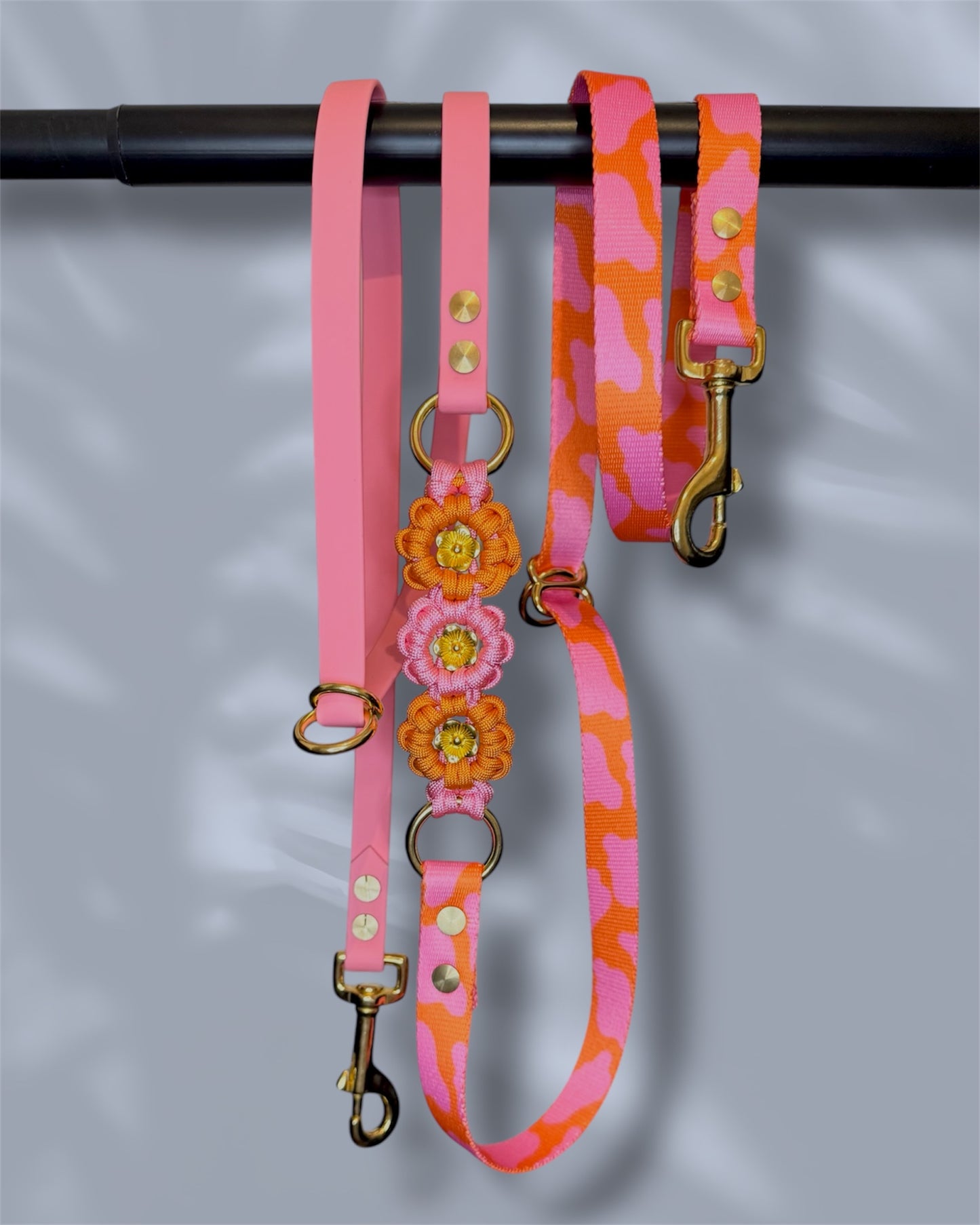 GreenPaws „Sunset Blush“ x Biothane Fleur