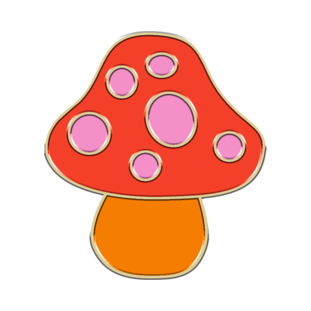 Roter Pilz-Charm