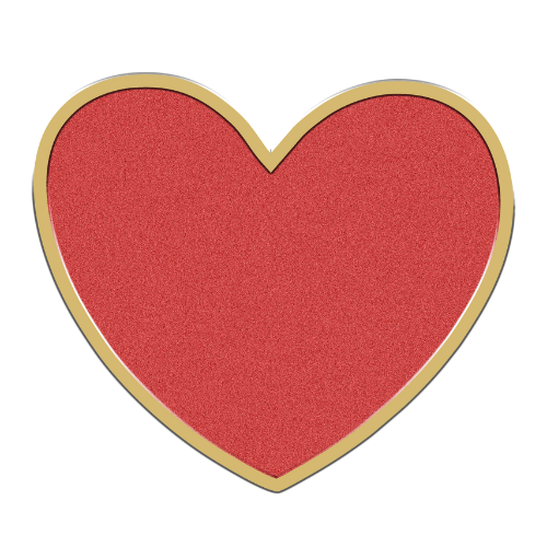 Glitzer Herz-Charm (rot)