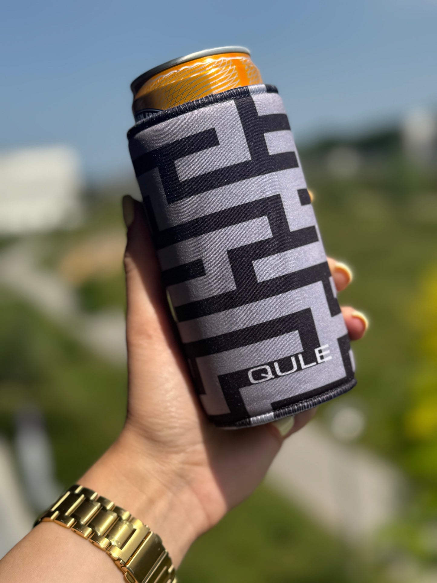 HOLDY Dosenkühler GREY 0,33L – Neopren | Einzigartige Designhülle für Slim-Dosen