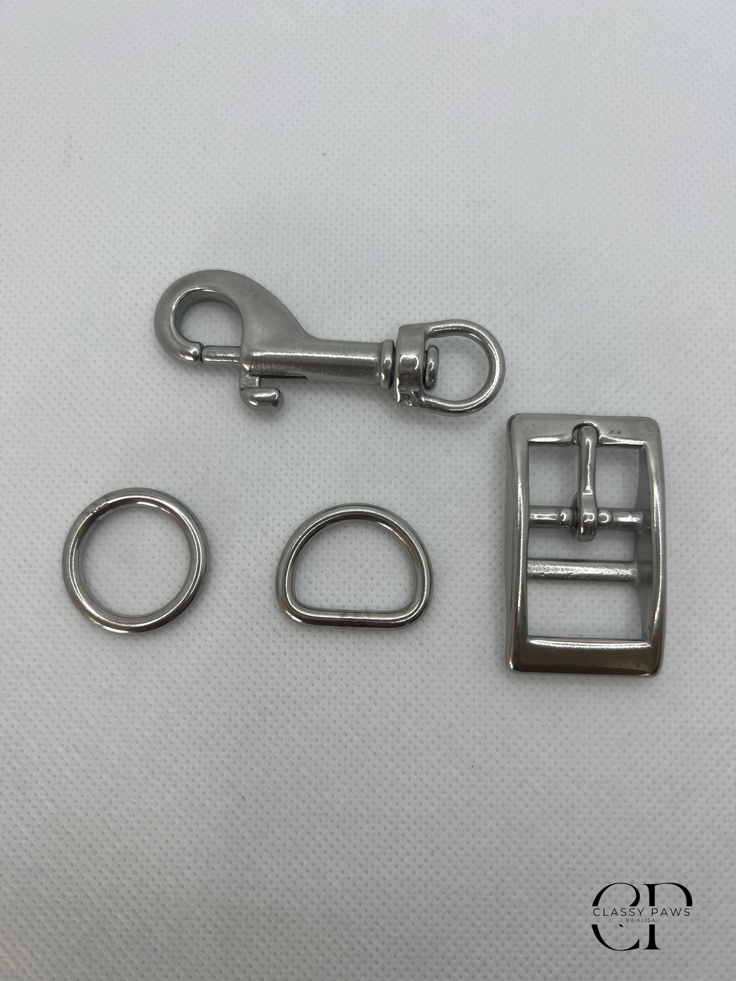 Extrawunsch: silberne Hardware (Edelstahl)