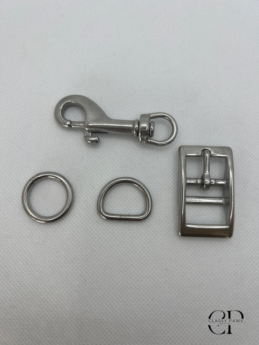 Extrawunsch: silberne Hardware (Edelstahl)